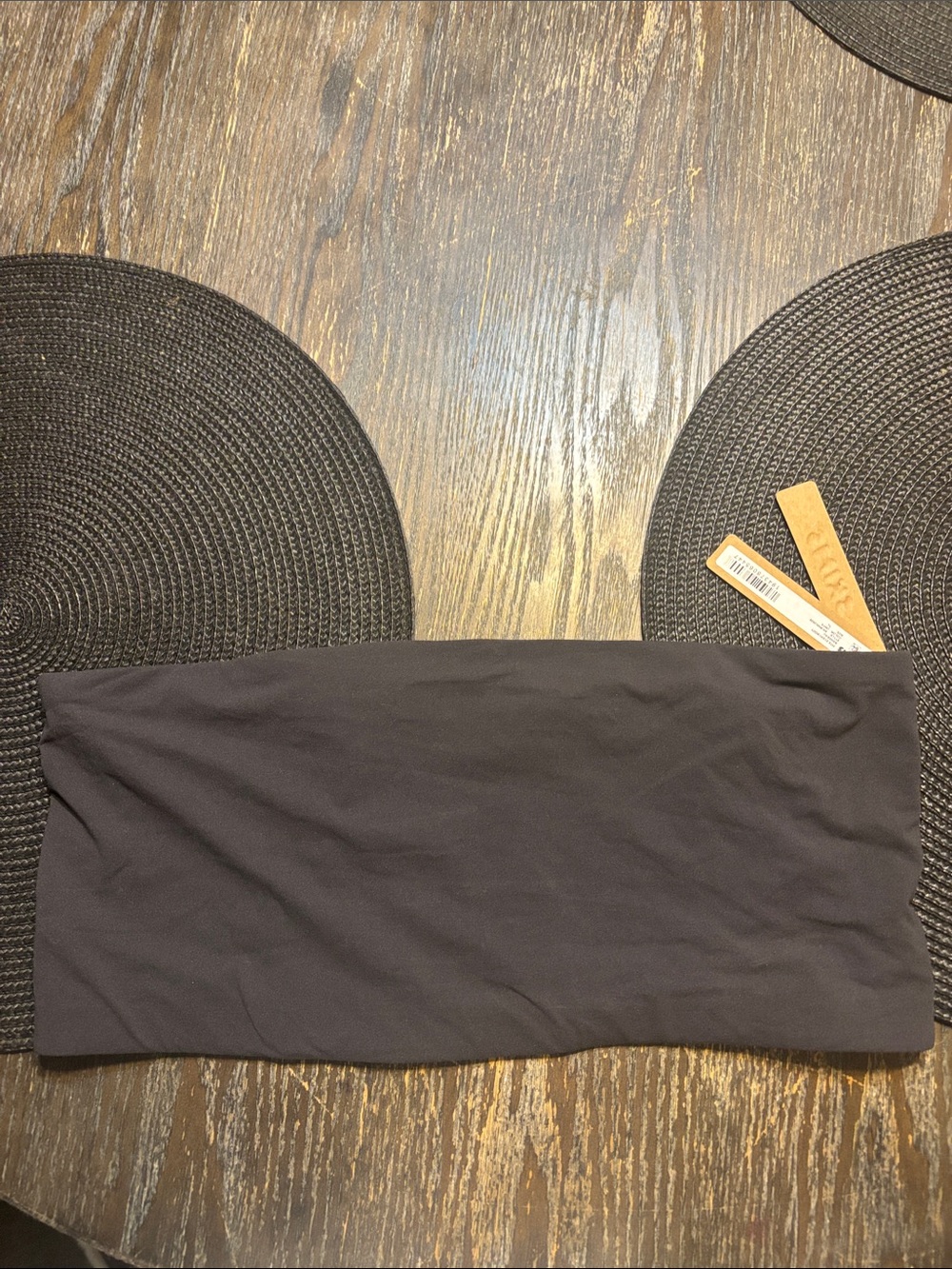 SKIMS Black Fits everybody bandeau NWT onyx XL